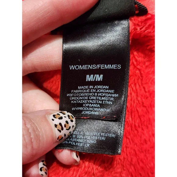 The North Face Womens Fleece Jacket Full Zip Red M/M Jacket Used - Picture 5 of 10